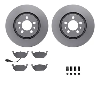 R1 Concepts WDUH1-74091 Carbon Series Brake Rotors W/ 5000 Oep Brake Pads & Hdw